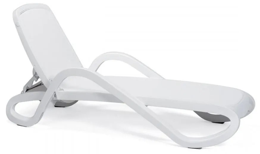 ALFA záhradné lehátko bianco/bianco