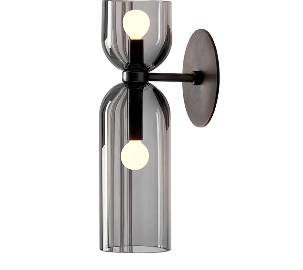 Toolight Toolight, nástenné svietidlo 2xE14 APP1208-2W, čierna, OSW-09046