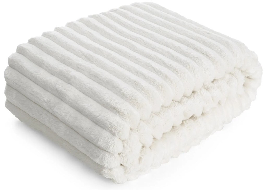 DEKA Z MIKROFLANELU SOFT 170X210 CM BIELA
