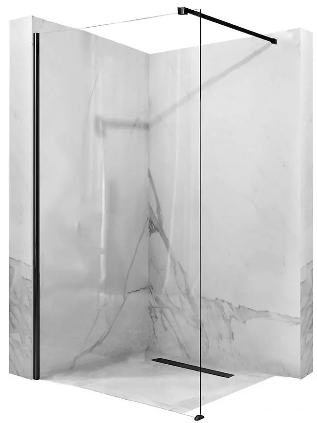 Sprchová stena Walk-in Aero Rea K6597 110x195 black