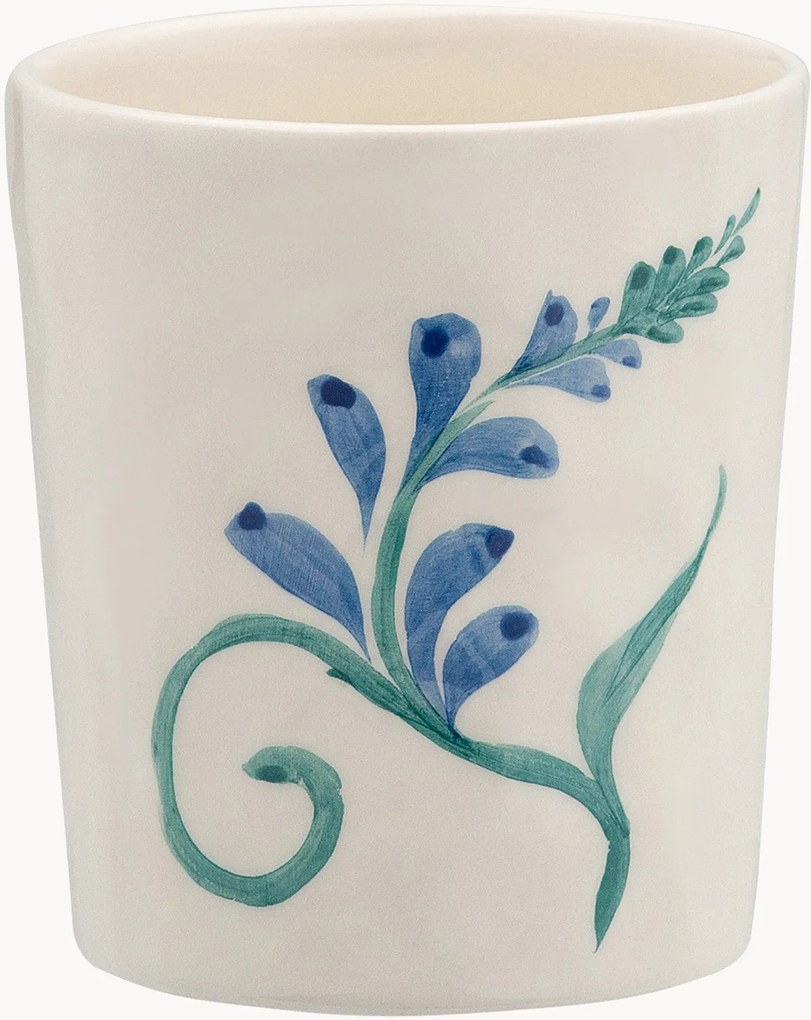 Ručne maľovaná šálka Indigo Flora