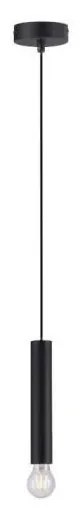 Leuchten Direkt 15617-18 - Luster na lanku BRUNA 1xE27/60W/230V čierna