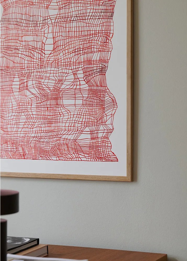 The Poster Club Plagát Timeline Red by Ana Frois 30x40