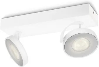 LED stropné svietidlo bodové Philips CLOCKWORK 2x4W