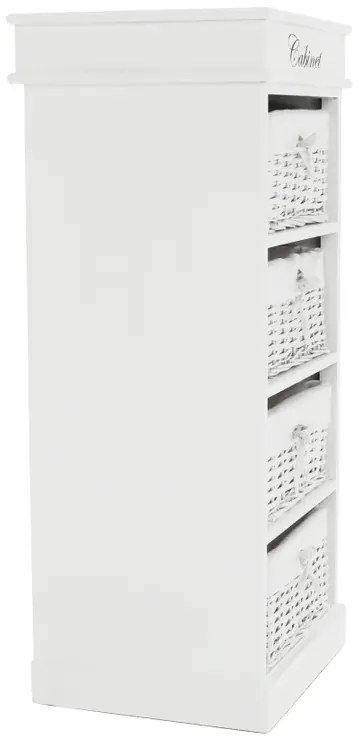 Košíková komoda Blanco - biela