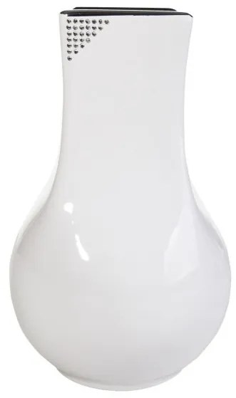 Váza BLAST 01 biela / strieborná