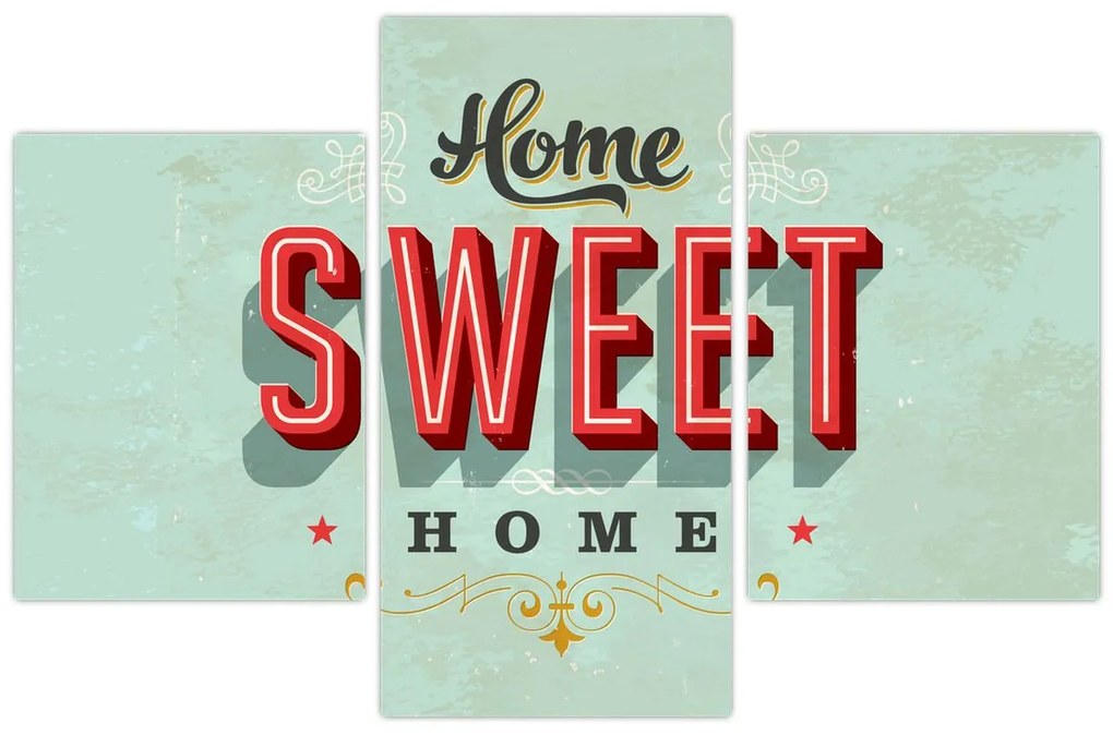 Obraz - Home sweet home (90x60 cm)