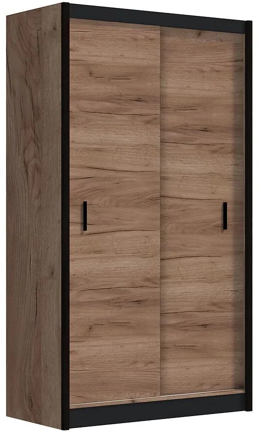 Skriňa Multi 120 craft/čierna