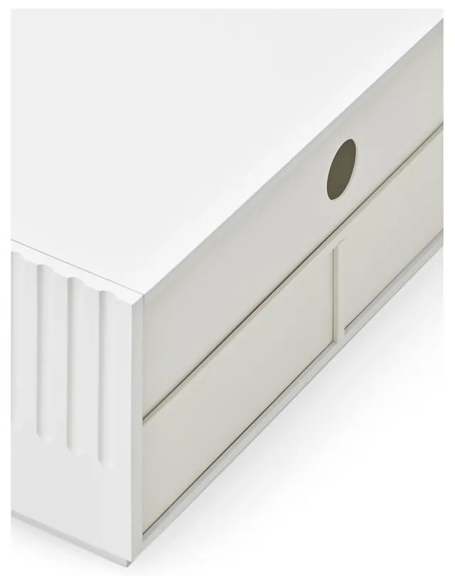 Biela TV komoda Teulat Doric