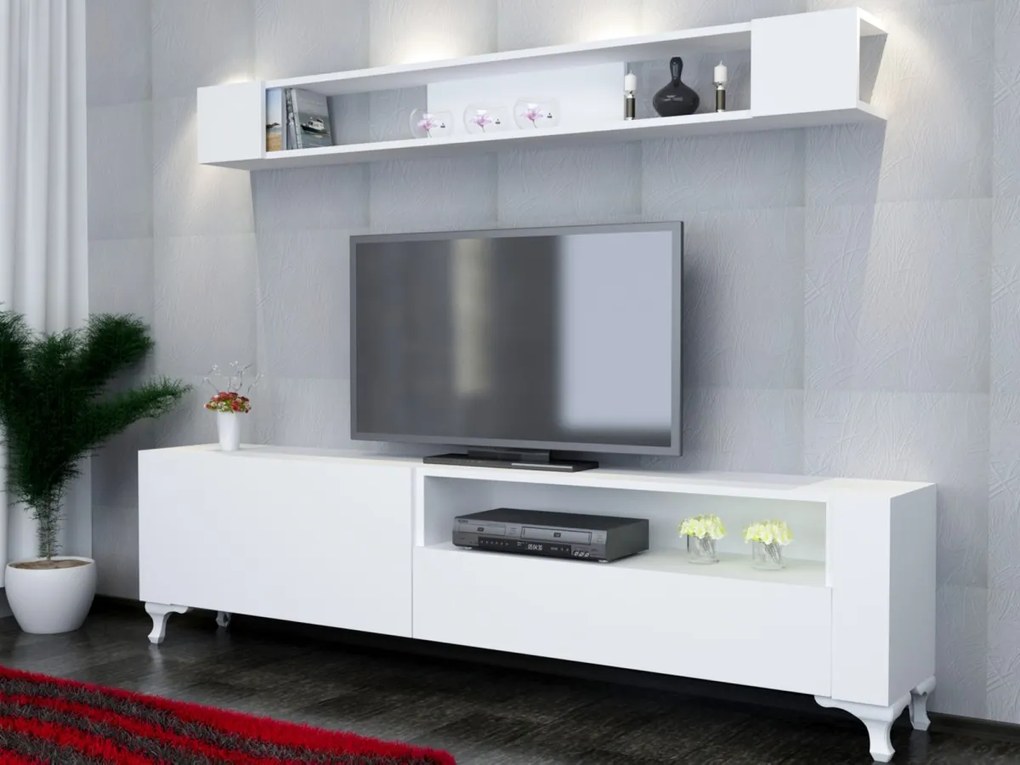 Obývacia stena KAR 180 cm biela