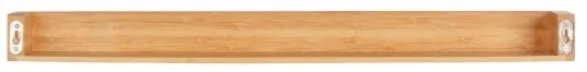 WENKO 24744100 - Polica BAMBUSA 60x9 cm hnedá