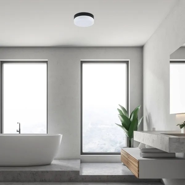 Rabalux 75026-LED Kúpeľňové stropné svietidlo GAELO LED/18W/230V pr. 28 cm čierna