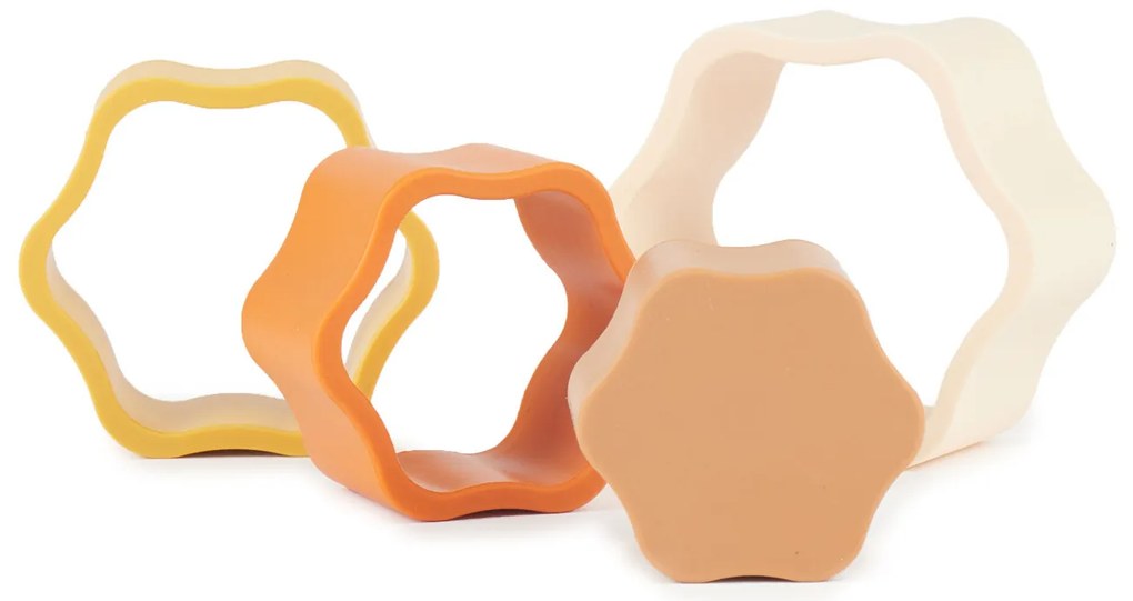 Bieco - Silikónová stohovacia kvetina - Chocolate Bliss