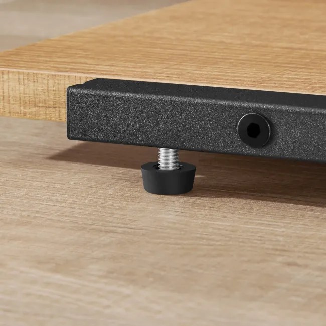 Stojan na kvety so šiestimi policami - dub / čierne nohy