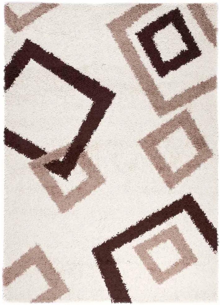 Kusový koberec Shaggy Frida krémový, Velikosti 133x190cm