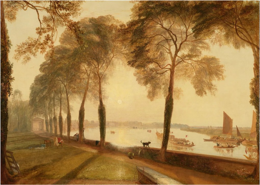 Sklenený obraz - Joseph Mallord William Turner, Mortlake Terrace, reprodukcia (70x50 cm)