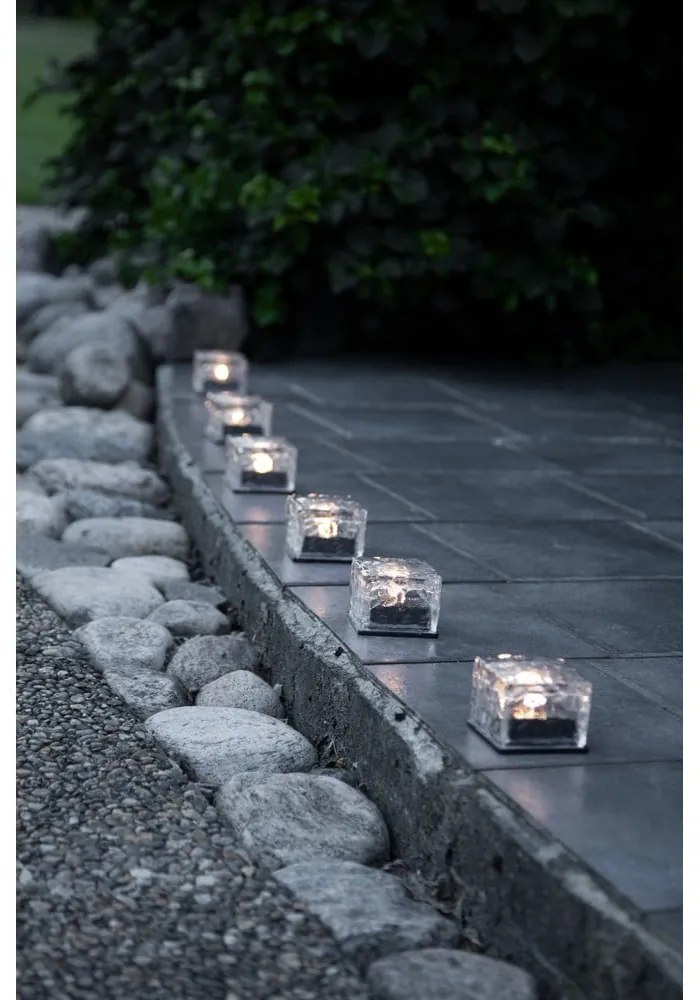 Vonkajšie solárne LED sviečky v súprave 3 ks (výška 5,5 cm) Icecube – Star Trading