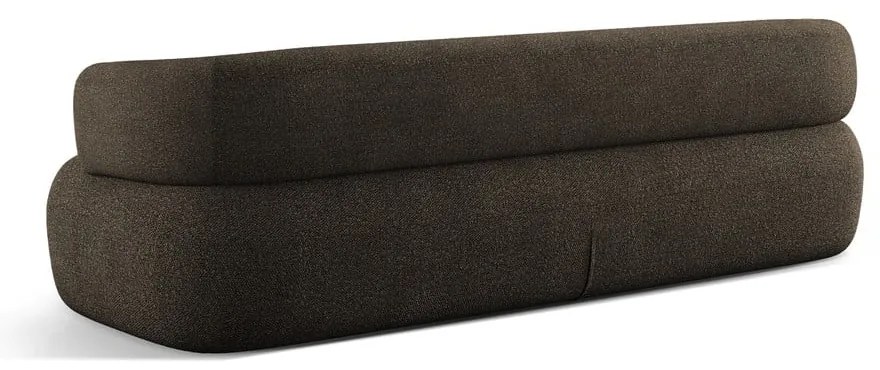 Hnedá pohovka z textílie bouclé 226 cm Jenny – Micadoni Home