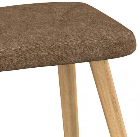vidaXL Relaxačná stolička s podnožkou 62x68,5x96 cm sivohnedá látková-