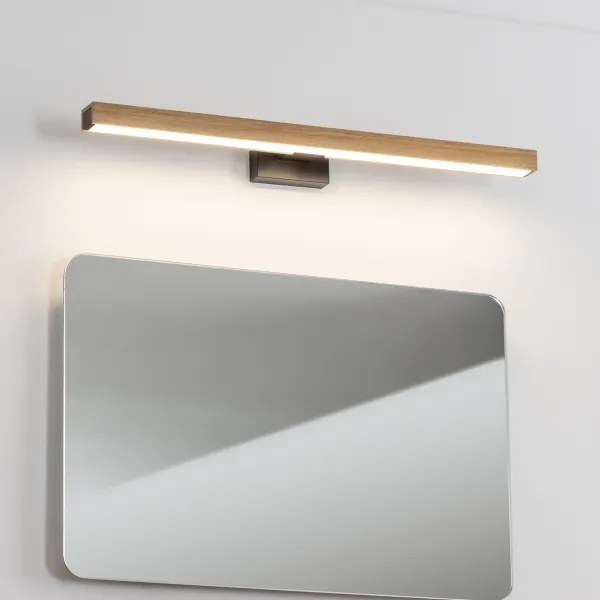 Brilagi-LED Kúpeľňové osvetlenie zrkadla WOODY MIRROR LED/12W/230V IP44 dub/čierna
