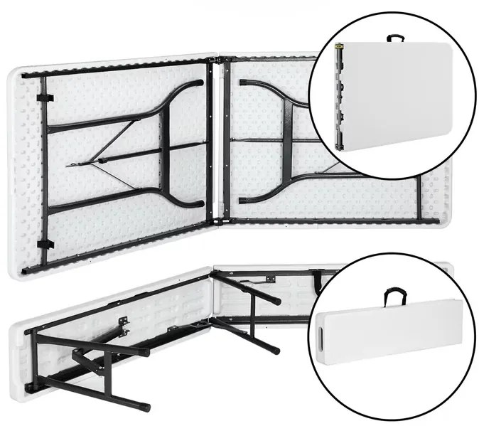 InternetovaZahrada Pivný set 183 cm - biely