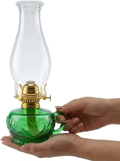 Brilagi - Petrolejová lampa MERLIN zelená