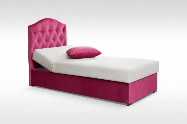 Čalúnená posteľ Julia, ružová