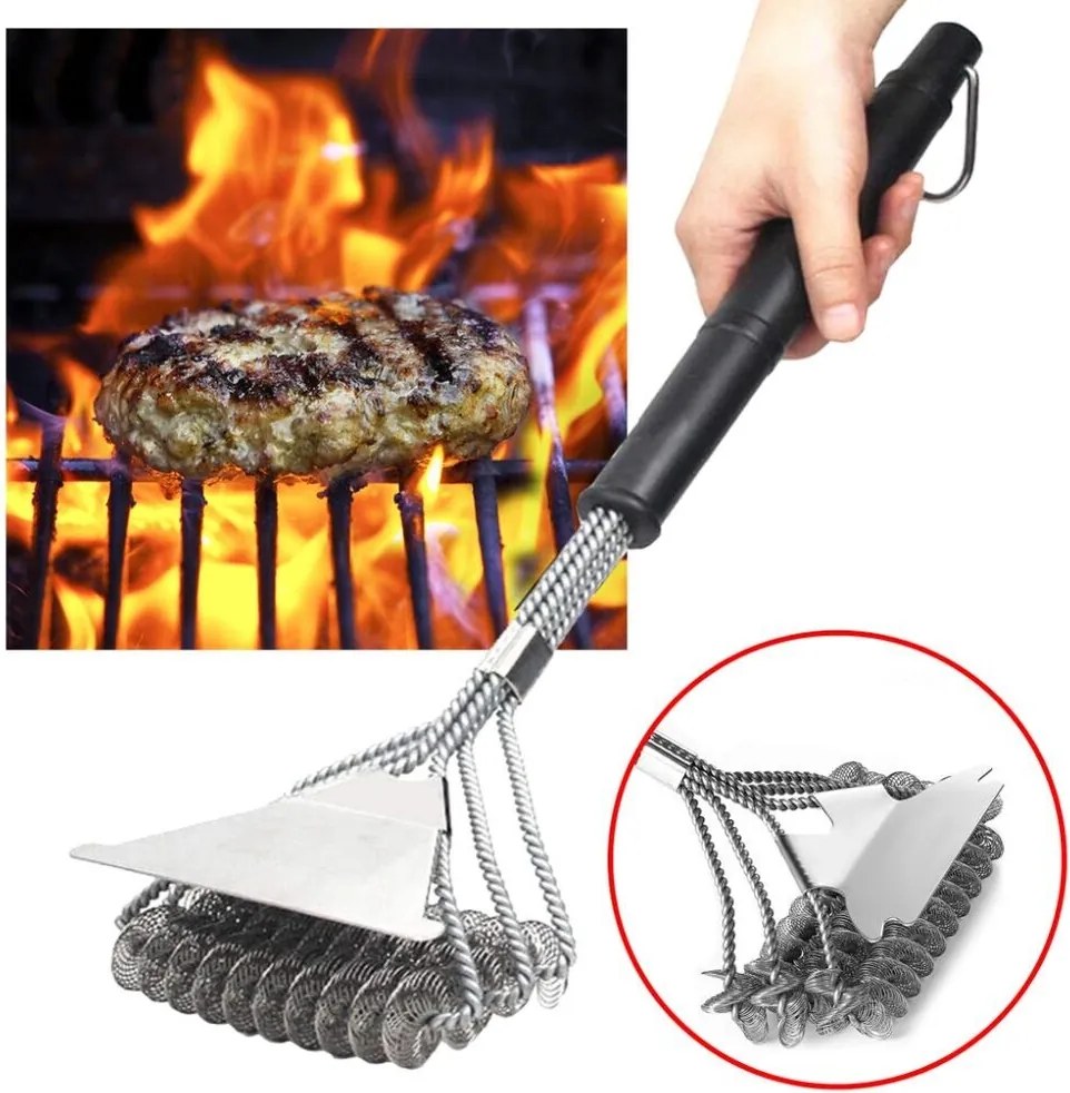 Drôtená kefa na čistenie grilu BBQ Welfon