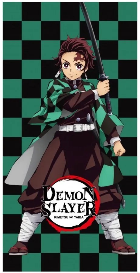 Plážová osuška Zabijak démonov - Demon Slayer - 100% bavlna - 70 x 140 cm