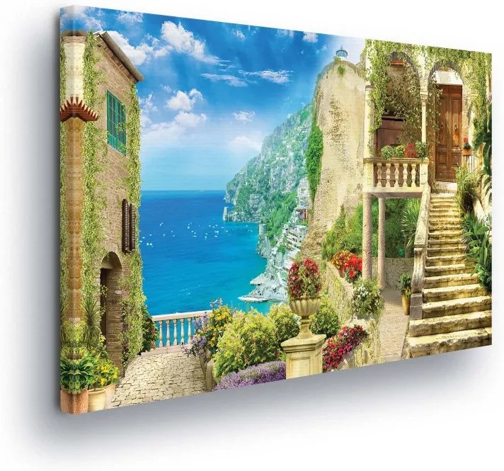 GLIX Obraz na plátne - Seaside Villa 100x75 cm