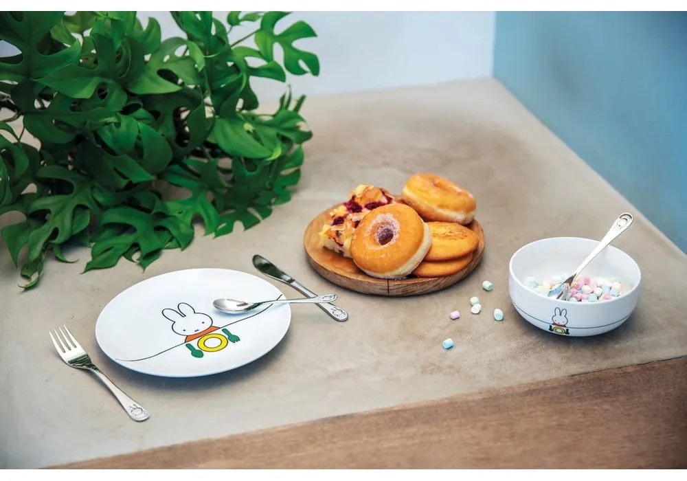 Porcelánová detská jedálenská súprava 6 ks Miffy – Zilverstad