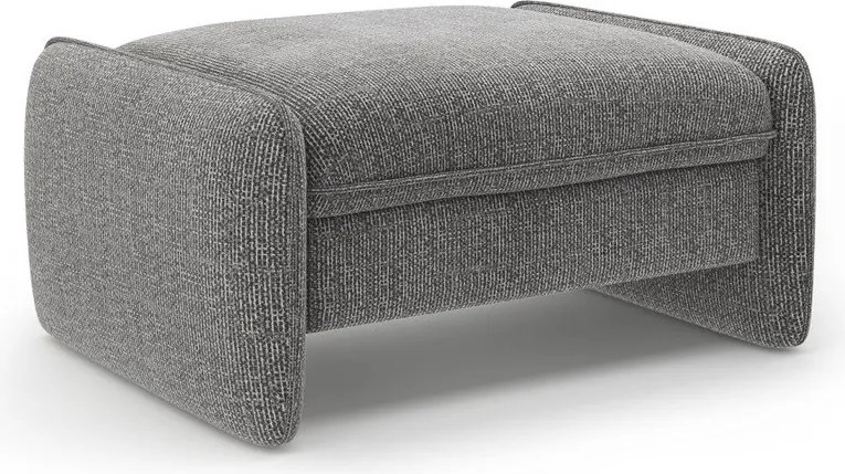 Tmavosivá ženilková podnožka Georgia – Micadoni