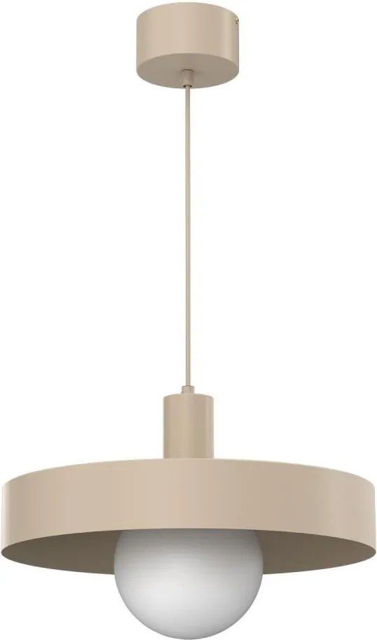 Luster na lanku CANAN 1xE27/15W/230V priemer 40 cm béžový