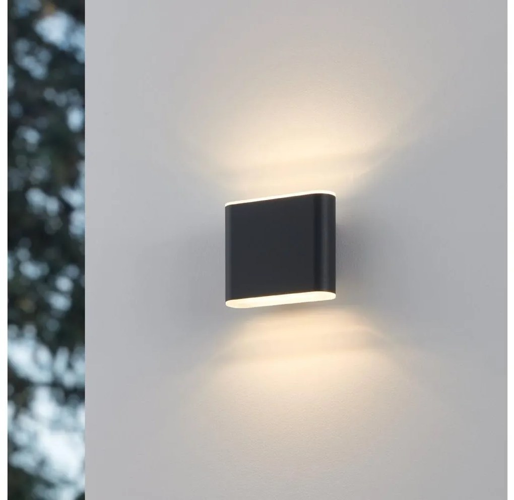 Eglo 901025 - LED Vonkajšie nástenné svietidlo GRUTTI 2xLED/2,9W/230V IP65