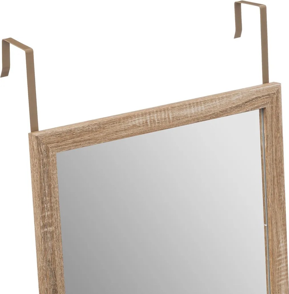 Závesné zrkadlo Basic, hnedé