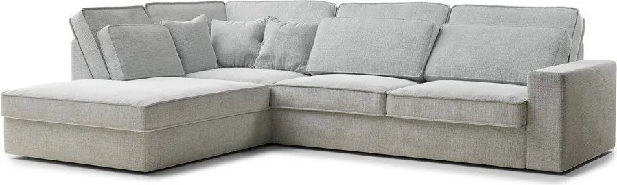 Svetlosivá ženilková rohová pohovka (ľavý roh/do L) Kirou – Maison de Rêve