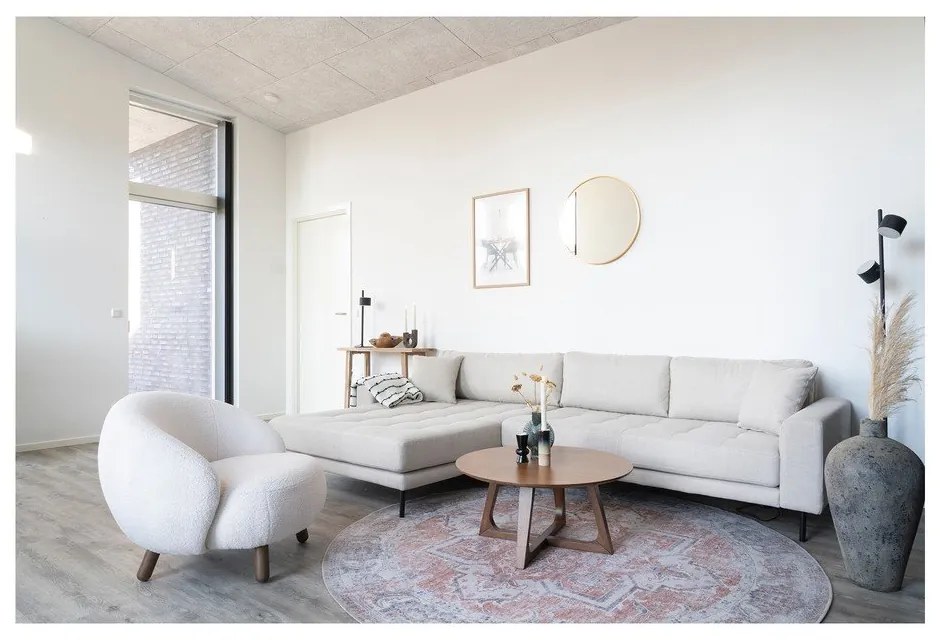 Modro-oranžový okrúhly koberec ø 200 cm Havana - House Nordic