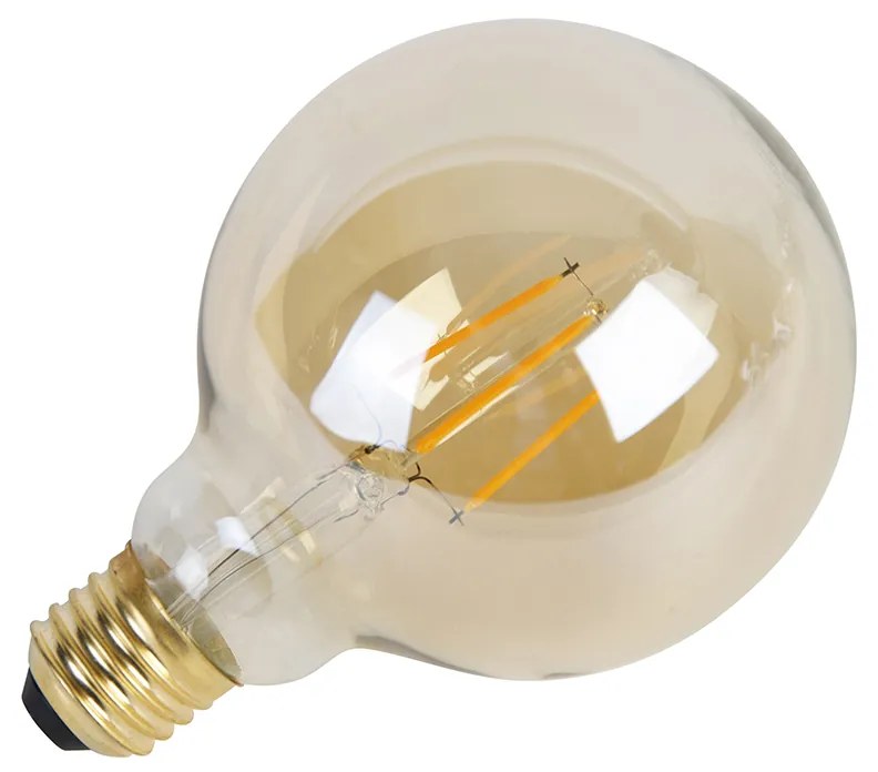 Sada 5 stmievateľných LED žiaroviek E27 s 3-stupňovým stmievaním G95 Goldline 5W 530lm 2200K
