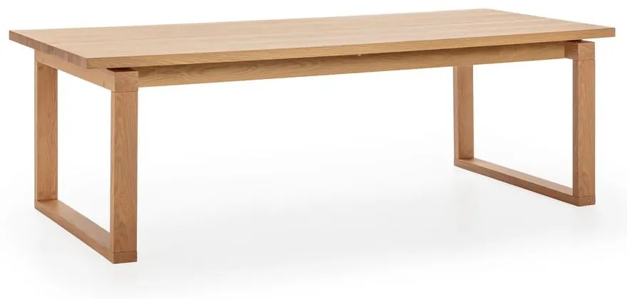 Jedálenský stôl s doskou v dubovom dekore 100x220 cm Rina – Marckeric