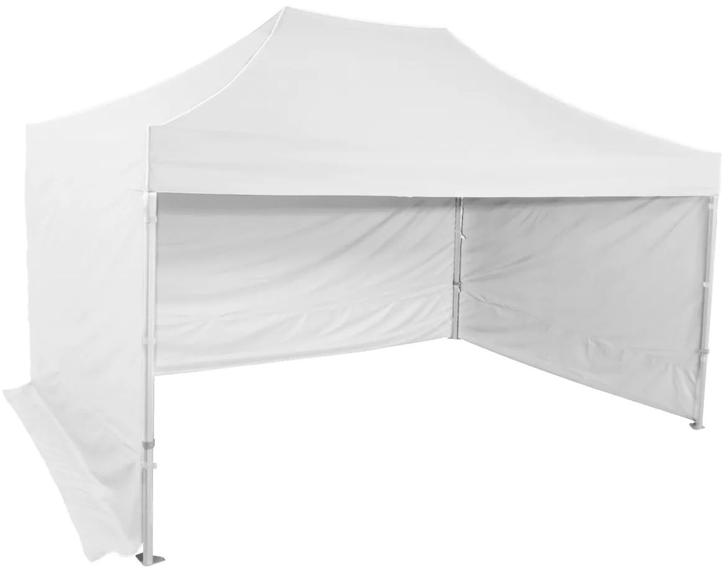 Rozkladací stan 3x4,5m - Profi hliníkový hexagon, Biela