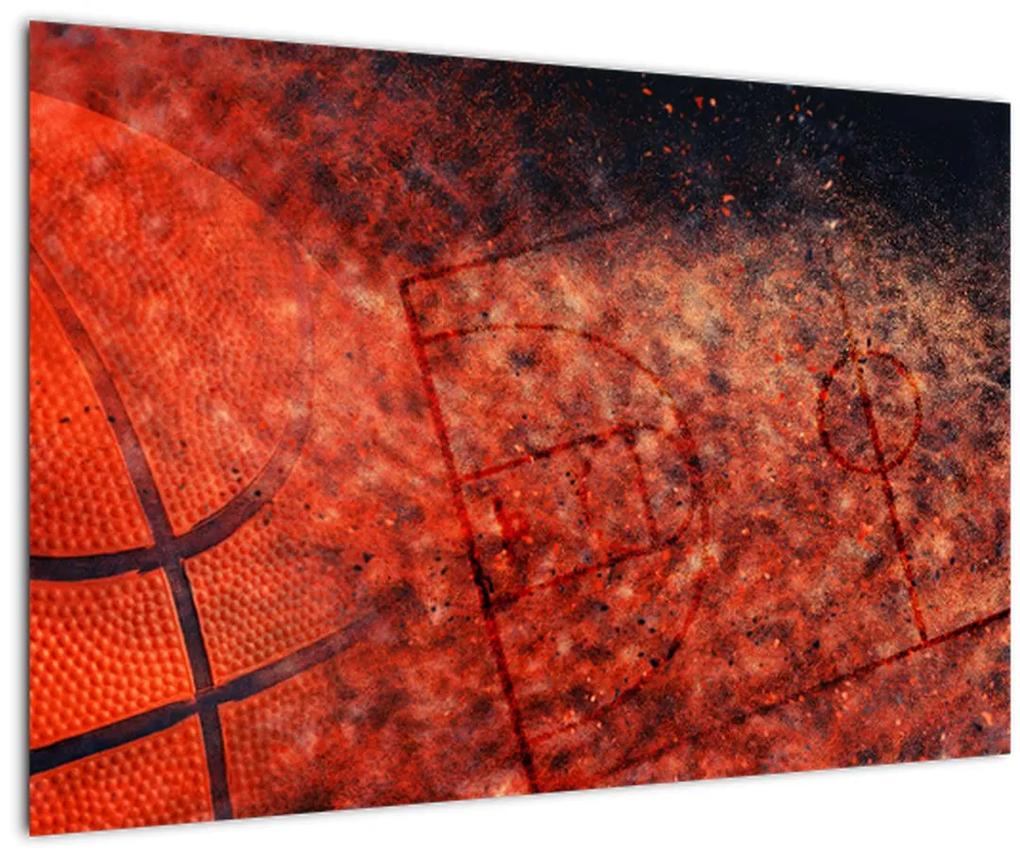 Obraz - Basketbalová lopta (90x60 cm)