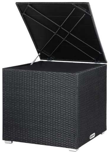 InternetovaZahrada Úložný box 75x75x70 cm - čierny