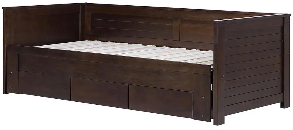 Rozkladacia posteľ 91 cm CAJUN (s roštom) (hnedá). Vlastná spoľahlivá doprava až k Vám domov. 1007190
