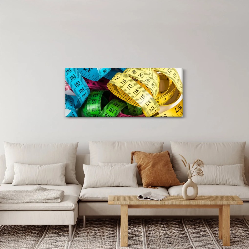Obraz farebných metrov (120x50 cm)
