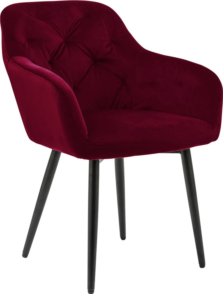 XXXLutz STOLIČKA S PODRÚČKAMI, zamat, červená MID.YOU - Stoličky - 001769015707
