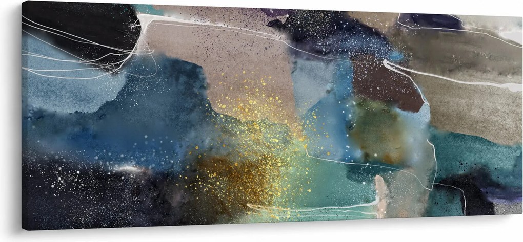 Obraz - Akvarelová abstrakcia (120x50 cm)