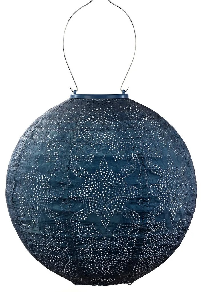 SOLÁRNY LAMPÁŠ ROUND 28,9X30 CM MODRÁ