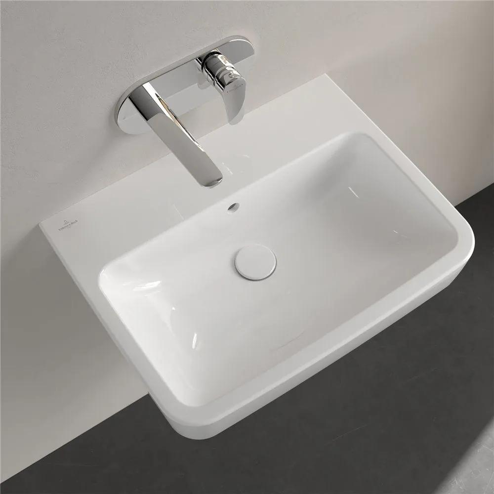 VILLEROY &amp; BOCH O.novo závesné umývadlo bez otvoru, s prepadom, 600 x 460 mm, biela alpská, 4A416201