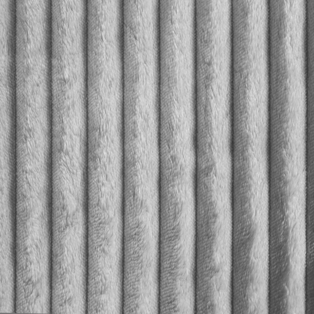 Design 91 DEKA Z MIKROFLANELU SOFT 70X160 CM STRIEBORNÁ