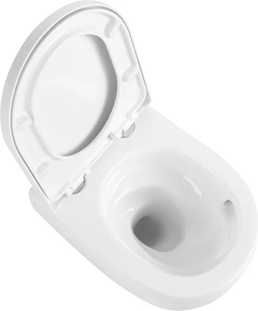 BPS-koupelny Závesná WC misa so SoftClose sedadlom HYD-6838, biela